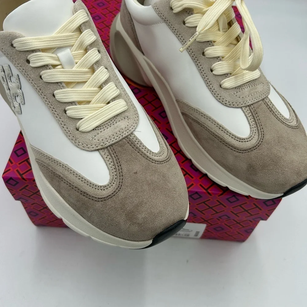 Women's Tory Burch good luck trainer sneakers size 9
